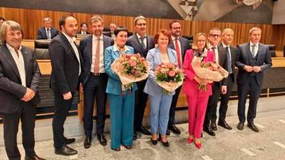 Nov bocenski pokrajinski odbor s predsednikom Kompatscherjem (POKRAJINA BOCEN)