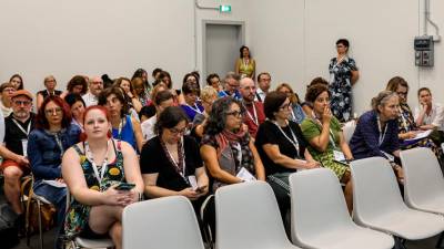 Udeleženke in udeleženci kongresa Mednarodne zveze za mladinsko književnost Ibby (LUCA TEDESCHI/FOTODAMJ@N)