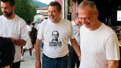 Podpredsednik vlade in minister Matteo Salvini »navija« za pomilostitev obsojenega zlatarja (ANSA)
