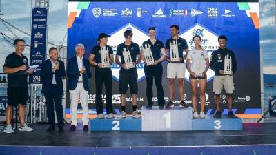 Na tretji stopnički Caterina Sedmak s sojadralcem Federicom Figlia di Granara (FB SIRENA)