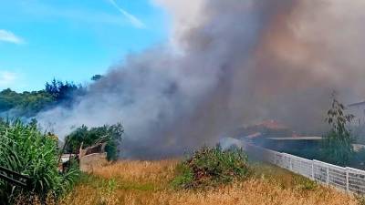 Na območju naselja Valdebek v hrvaškem Pulju je danes okoli poldneva izbruhnil obsežen požar (GLAS ISTRE)