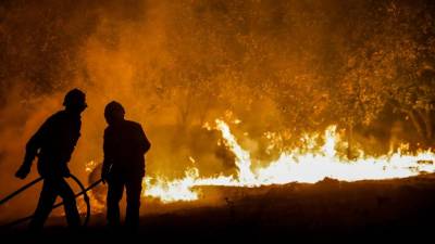 Požar pri vasi Urqueira na Portugalskem (ANSA)