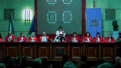 Nastop predsednice višjega sodišča Marie Caterine Chiulli na odprtju sodnega leta (Tedeschi/FotoDamj@n)