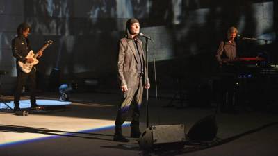 Skupina Laibach je leta 2021 nastopila v Sežani (FOTODAMJ@N)