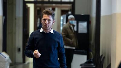 Ugo Rossi na tržaškem sodišču (FOTODAMJ@N)