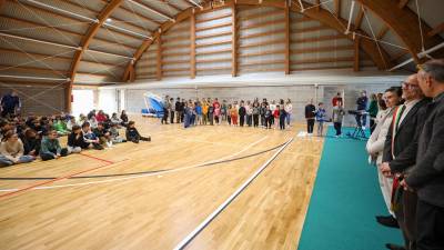 Šolarji v novi telovadnici (TIBALDI)