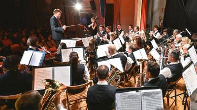 Prizor z lanskoletnega božičnega koncerta godbenega društva Viktor Parma (ARHIV)