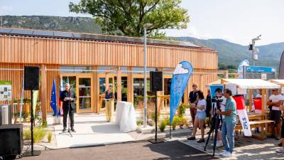 Z današnjega odprtja (JAVNI ZAVOD ZA TURIZEM NOVA GORICA IN VIPAVSKA DOLINA/FACEBOOK)