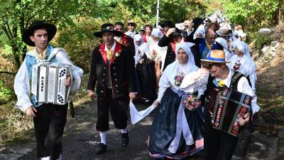 Prizor poročnega slavja na KraŠki ohceti leta 2022 (FOTODAMJ@N)