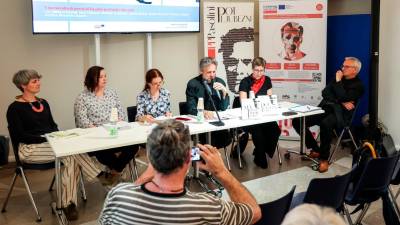V muzeju LETS so predstavili dvojezično zbirko Pasolinijevih poezij Via degli amori / Pot ljubezni (LUCA TEDESCHI/FOTODAMJ@N)