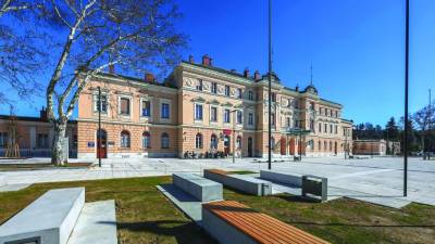 Prenovljen Trg Evrope, pred železniško postajo v Novi Gorici