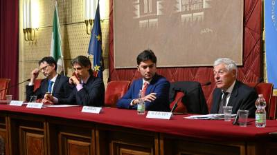 Giovanni Maria Pavarin (prvi z desne) je spregovoril o mučenju v italijanskih zaporih