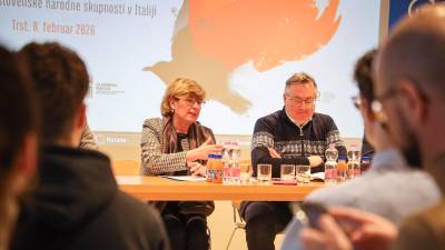 Predsednika krovnih organizacij Nives Cossutta in Walter Bandelj