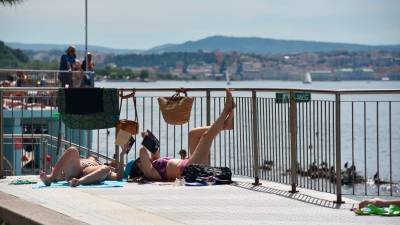 Ena od teras v kopališču Topolini (FOTODAMJ@N)