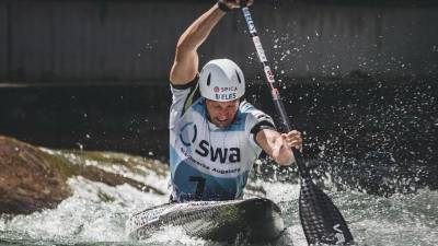 Benjamin Savšek minuli konec tedna v Augsburgu (FB BENJAMIN SAVŠEK)