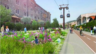 Računalniška obdelava kabinske žičnice, ki bi Kras povezala s Trstom