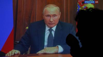 Putinov televizijski nagovor (ANSA)