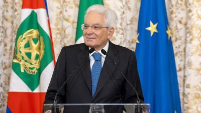 Italijanski predsednik Sergio Mattarella (ARHIV)