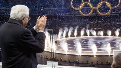 Predsednik italijanske republike Sergio Mattarella je uradno odprl 25. zimske olimpijske igre Milan Cortina 2026 (Us Quirinale/ Paolo Giandotti / ANSA)