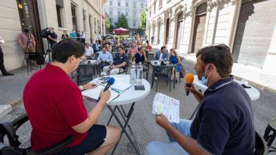 Predstavitve festivala Vitovska in morje se je udeležilo lepo število ljudi (FOTODAMJ@N)