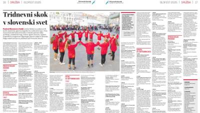 V nedeljskem Primorskem dnevniku objavljamo spored Slofesta