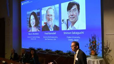 Razglasitev Nobelove nagrade za medicino 2025 (ANSA)