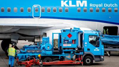 KLM bo do konca avgusta ukinil 20 povratnih letov na evropska letališča (ANSA)