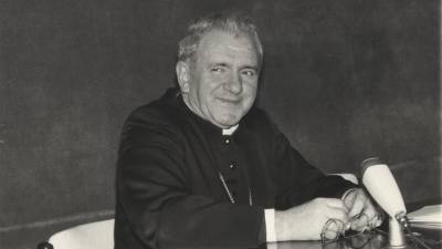 Tržaški škof Lorenzo Bellomi ob koncu 80. let prejšnjega stoletja (Arhiv Primorskega dnevnika)