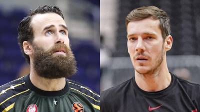 Gigi Datome (levo) in Goran Dragić (desno)