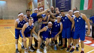 Košarkarji Brega po uspehu v finalu D-lige proti Geattiju iz Vidma