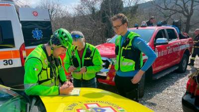 Prizor reševalne akcije (CNSAS FVG)