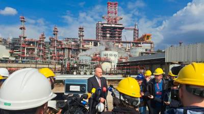 Včerajšnje odprtje nove rafinerije nafte na Reki (ANTE ŠUŠNJAR/FACEBOOK)