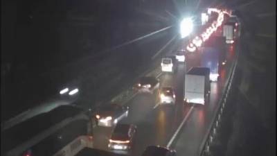 Zastoj pri viaduktu Ivanje Selo (SPLETNA KAMERA DARS)