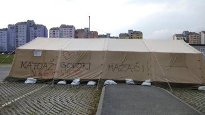 Na šotoru je za 7000 evrov škode (K.M.)