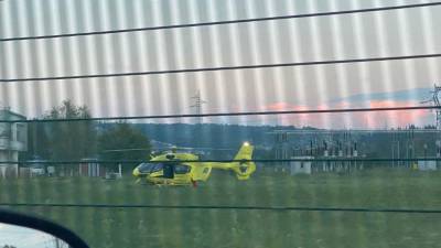 Moškega so v bolnišnico prepeljali s helikopterjem (I.B.)