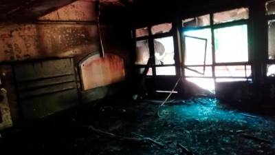 Poškodovani prostori vrtca Čriček (K.M.)