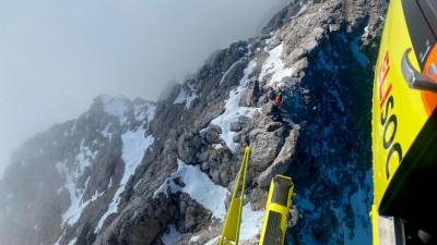 Današnje reševanje na Špiku nad policami (CNSAS FVG)
