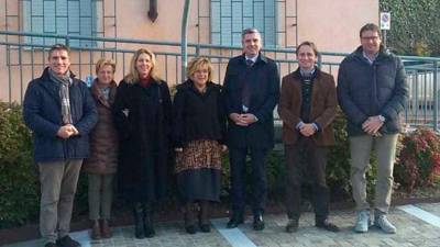 Herbert Dorfmann s predstavniki SSk in števerjanskimi upravitelji