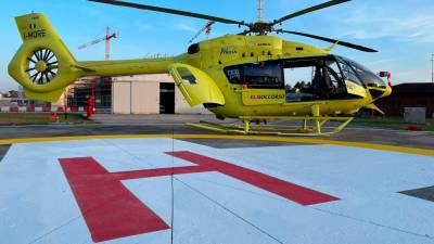 Motorista so s helikopterjem prepeljali v katinarsko bolnišnico (ARHIV)