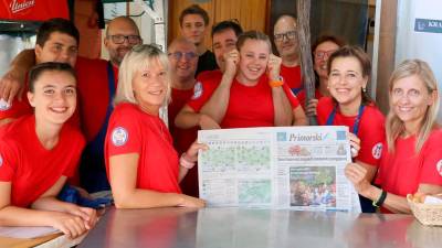 V osmici na Kraški ohceti nam je delal družbo tudi Primorski dnevnik<i> (DP)</i>