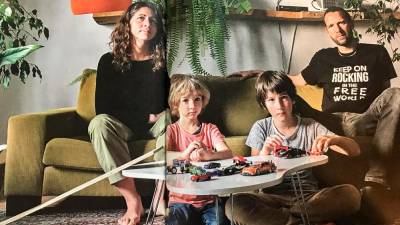 Družina Grk v prilogi 7 dnevnika Corriere della Sera