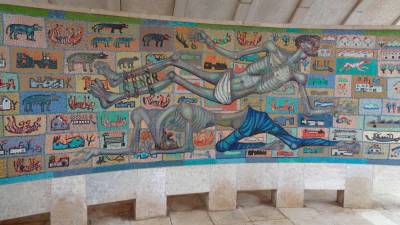 Mozaik v taborišču na Rabu (ARHIV)