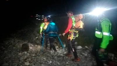 Sinočnja reševalna akcija (CNSAS FVG)