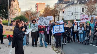 Protest mladih Slovencev v Celovcu (I.L.)