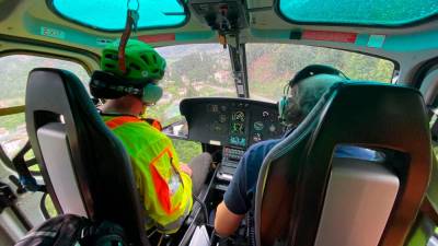 Reševalni helikopter gorskih reševalcev, fotografija je simbolična (CNSAS FVG)