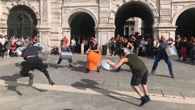 Ulični umetniki (ANSA)