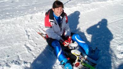 Nastja Milič leta 2007, sicer v smučarskem kombinezonu (ARHIV)