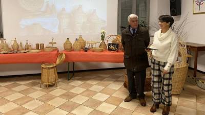 Odprtje razstave pletenih izdelkov Florjana Vogriča (KF)