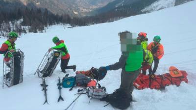 Prizor reševalne akcije (CNSAS FVG)