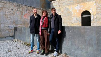 Veronika Vascotto med kolegoma kuratorjema južnotirolskega bienala (Fort 2026)